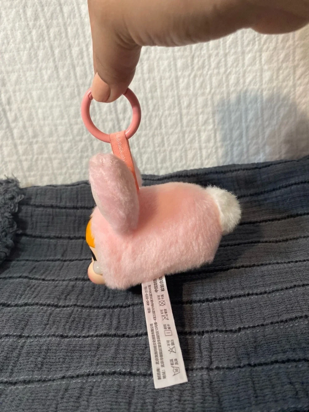 Pink Bunny Hooded Doll Head Plush - Adorable Kids Toy
